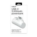 Celly-PowerBank-Compact-Usb-C-5000mAh-Bianco