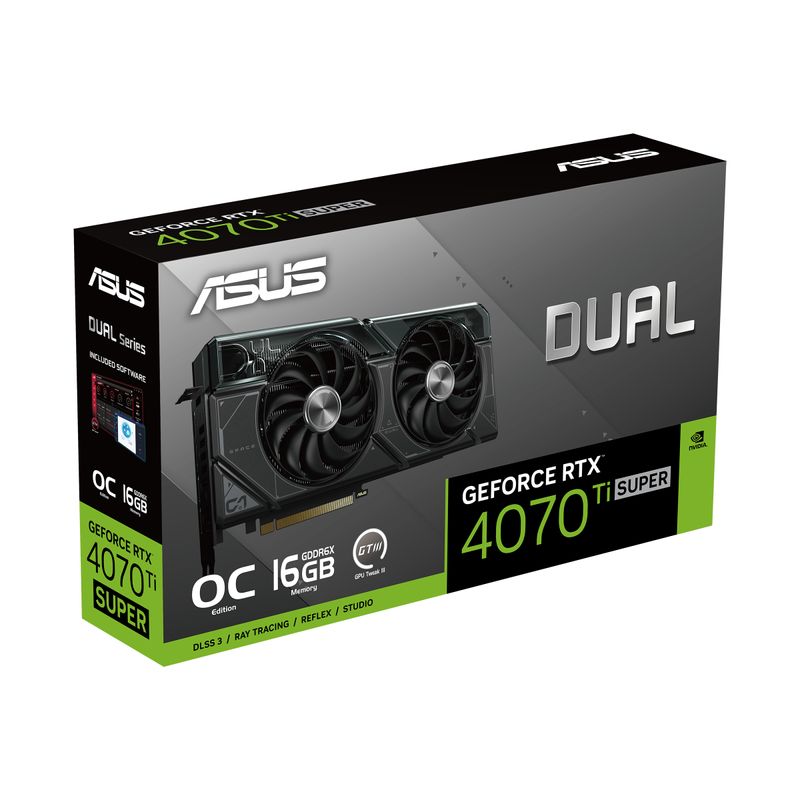 Asus-Dual--RTX4070TIS-O16G-NVIDIA-GeForce-RTX-4070-Ti-SUPER-16Gb-GDDR6X