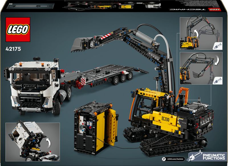 LEGO-Autocarro-Volvo-FMX-ed-Escavatore-elettrico-EC230