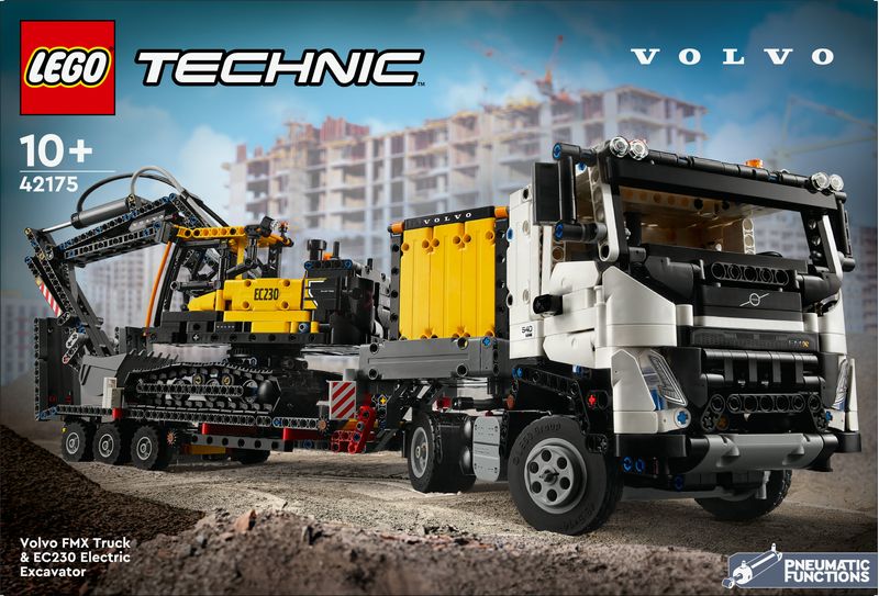 LEGO-Autocarro-Volvo-FMX-ed-Escavatore-elettrico-EC230