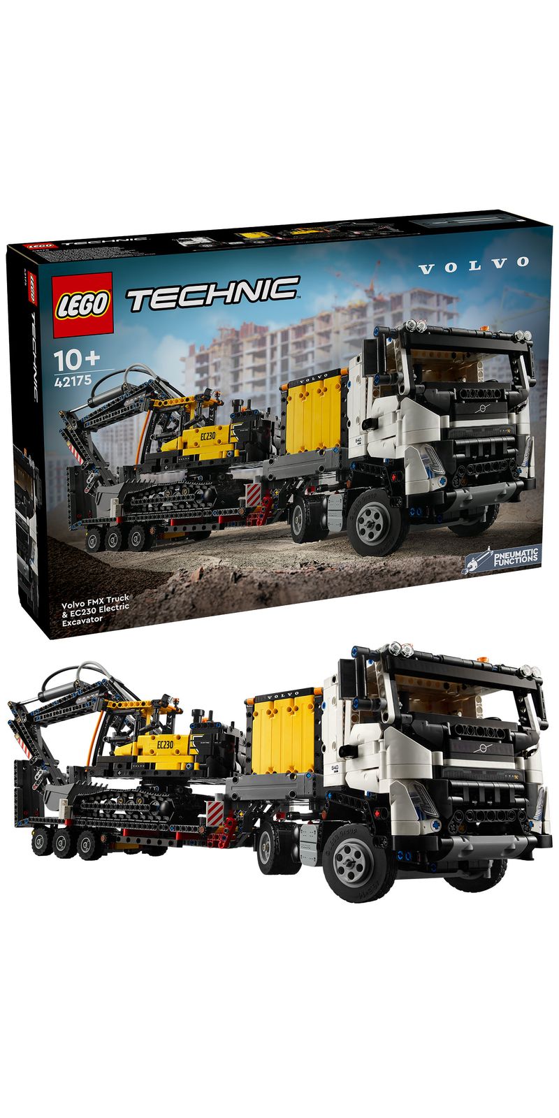 LEGO-Autocarro-Volvo-FMX-ed-Escavatore-elettrico-EC230