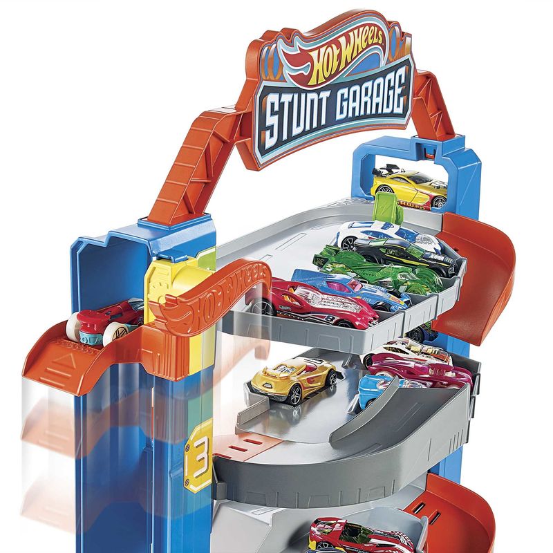 Hot-Wheels-City-Garage-delle-Acrobazie-Playset-con-ascensore-per-i-piani-superiori-con-collegamenti-per-altri-set-Giocattolo-per-Bambini-3--anni