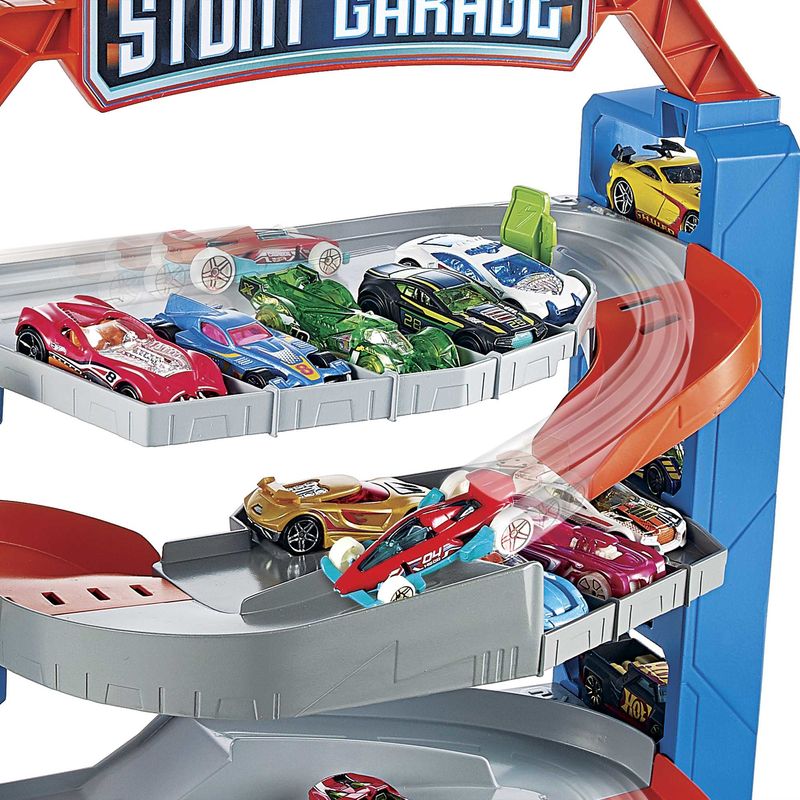 Hot-Wheels-City-Garage-delle-Acrobazie-Playset-con-ascensore-per-i-piani-superiori-con-collegamenti-per-altri-set-Giocattolo-per-Bambini-3--anni