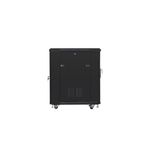 LC Spa RACK 19 15U 600X800 PORTA FORATA NERO FLAT PACK FF01-6815-23B