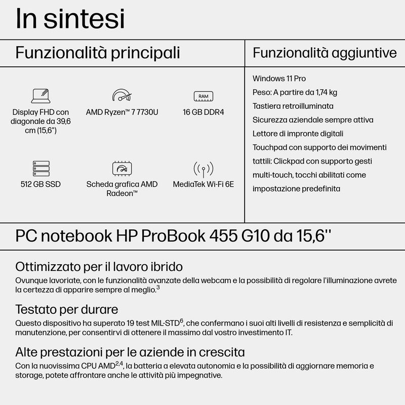 HP-ProBook-455-G10-Amd-Ryzen-7-7730U-16Gb-Hd-512Gb-Ssd-15.6---Windows-11-Pro