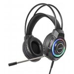 Manhattan 180696 cuffia e auricolare Cablato A Padiglione Giocare USB tipo A Nero (USB GAMING RGB LED HEADSET- - OVER EA