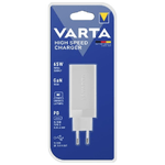 Varta 57956 101 401 Caricabatterie per dispositivi mobili Universale Bianco AC Ricarica rapida Interno