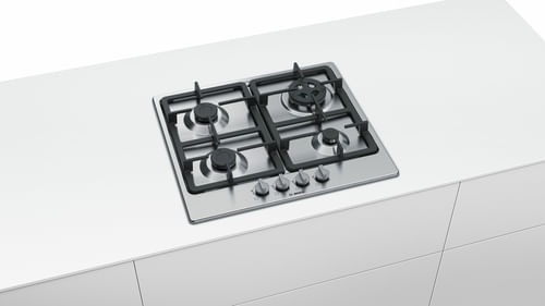 Bosch-Serie-4-PGH6B5B90-Piano-cottura-a-gas-60-cm-Acciaio-inox