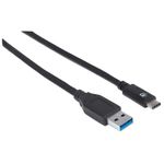 Manhattan-353373-cavo-USB-1-m-USB-3.2-Gen-2--3.1-Gen-2--USB-A-USB-C-Nero--USB-C-to-USB-A-Cable-1m-Male-to-Male-10-Gbp