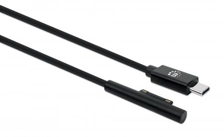 Manhattan-353632-cavo-USB-18-m-USB-C-Surface-Connect-Nero--SURFACE-CONNECT-TO-USB-C-CABLE---1.8M-MALE-MALE-15V-3A-BLACK