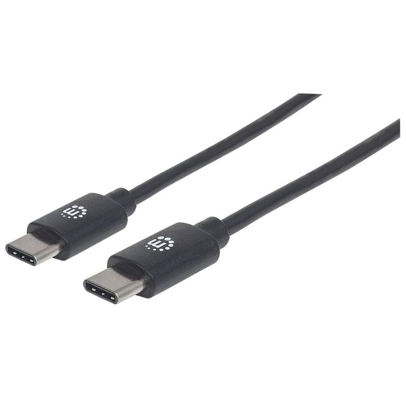 Manhattan-353342-cavo-USB-1-m-USB-2.0-USB-C-Nero--USB-C-to-USB-C-Cable-1m-Male-to-Male-480-Mbps--USB-2.0--3A--fast-c