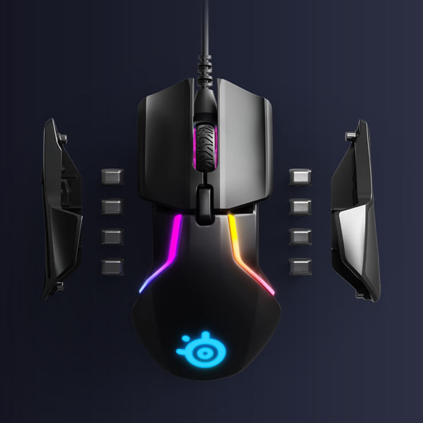 SteelSeries-Rival-600-Optisk-Kabling-Sort