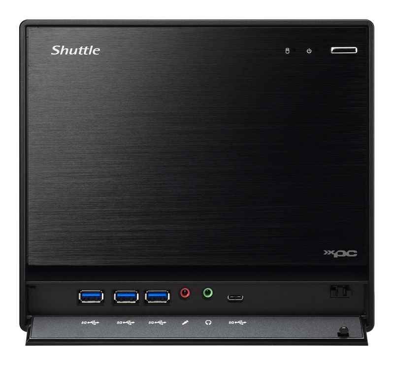 Shuttle-SH570R8-barebone-per-PC-stazione-di-lavoro-PC-con-dimensioni-13-l-Nero-LGA-1200--Socket-H5-