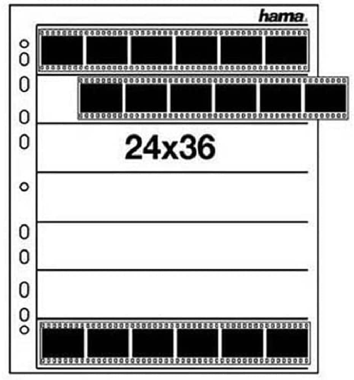 Hama-Fogli-per-Archivio-Negativi-24x36cm-25-Pezzi-Trasparente
