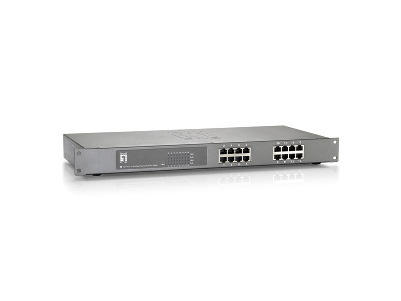 LevelOne-FEP-1612-switch-di-rete-Non-gestito-Fast-Ethernet--10-100--Supporto-Power-over-Ethernet--PoE--Grigio