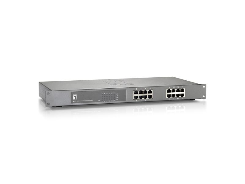 LevelOne-GEP-1622-switch-di-rete-Non-gestito-Gigabit-Ethernet--10-100-1000--Supporto-Power-over-Ethernet--PoE--Grigio