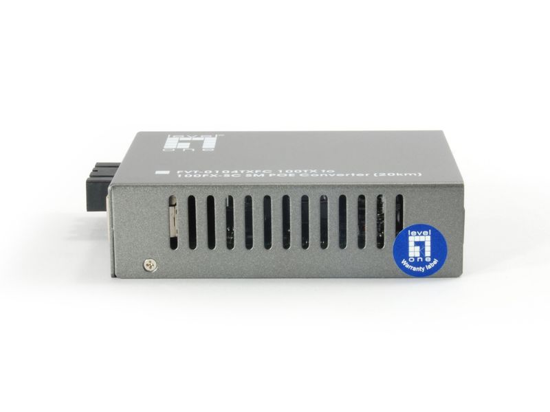 LevelOne-FVT-0104TXFC-convertitore-multimediale-di-rete-100-Mbit-s-Modalita-singola-Nero