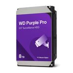 Wd Western Digital Purple Pro Smart Video HDD 8TB disco rigido interno 7200 Giri/min 3.5" SATA