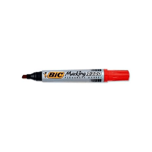 BIC Marking 2300 marcatore permanente Punta smussata Rosso 12 pezzo(i)