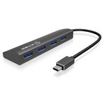 Raidsonic â€¢ 4x USB 3.0 Type-A Hub â€¢ Integriertes USB Type-Câ„¢ Anschlusskabel â€¢ USB 3.0 Type