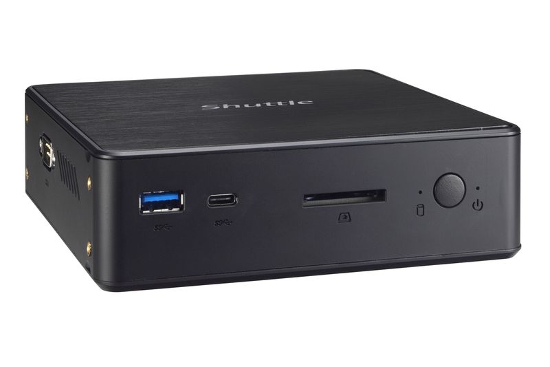 Shuttle-NC10U3-barebone-per-PC-stazione-di-lavoro-Nero-i3-8145U-Intel-SoC-BGA-1528-21-GHz