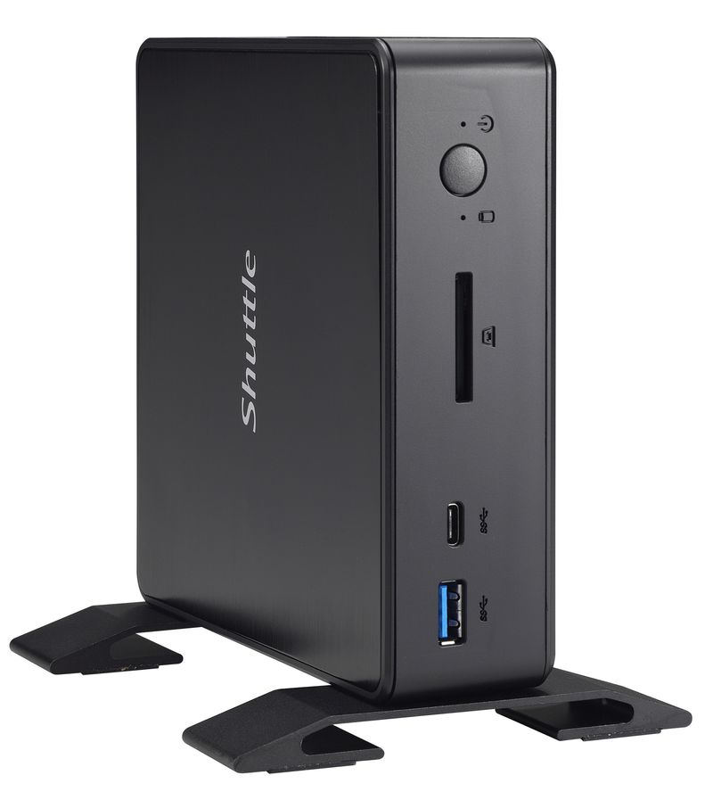 Shuttle-NC10U3-barebone-per-PC-stazione-di-lavoro-Nero-i3-8145U-Intel-SoC-BGA-1528-21-GHz