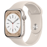 Apple Watch Series 8 OLED 45 mm Digitale 396 x 484 Pixel Touch screen Beige Wi-Fi GPS (satellitare)