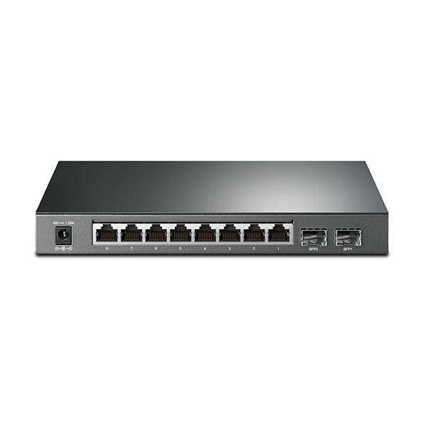 TP-Link-T1500G-10PS-TL-SG2210P--Gestito-L2-Gigabit-Ethernet--10-100-1000--Supporto-Power-over-Ethernet--PoE--Nero