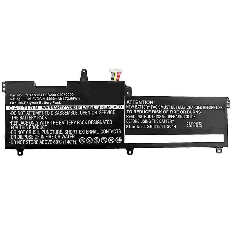 CoreParts-MBXAS-BA0131-ricambio-per-laptop-Batteria--Laptop-Battery-for-Asus-64Wh---Li-Pol-15.2V-4200mAh-Black---64Wh-L