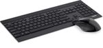 Rapoo-8900P-tastiera-Mouse-incluso-RF-Wireless-QWERTZ-Tedesco-Nero