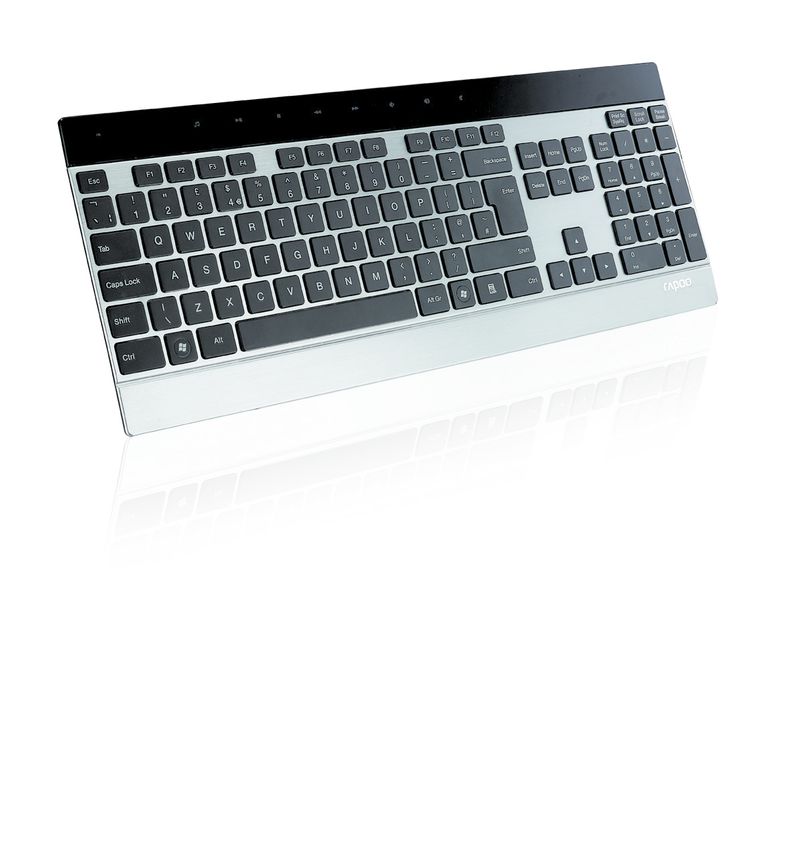 Rapoo-8900P-tastiera-Mouse-incluso-RF-Wireless-QWERTZ-Tedesco-Nero