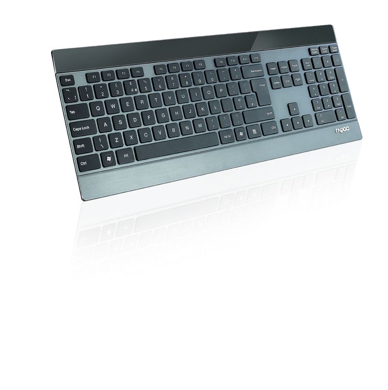 Rapoo-8900P-tastiera-Mouse-incluso-RF-Wireless-QWERTZ-Tedesco-Nero