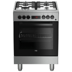 Beko FSE62110DXF Cucina Elettrico Gas Acciaio inossidabile A