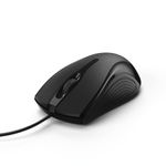 Hama MC-200 mouse Mano destra USB tipo A Ottico 1000 DPI (Hama MC-200 Wired Optical Mouse, 1000 DPI, USB, 3 Buttons, Bla