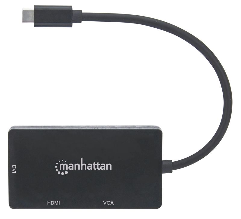 Manhattan-152983-adattatore-grafico-USB-3840-x-2160-Pixel-Nero