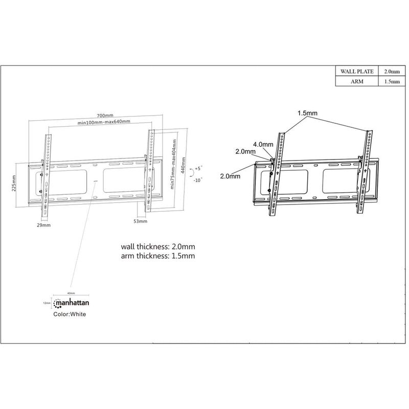 Manhattan-461481-supporto-da-tavolo-per-Tv-a-schermo-piatto-203-m--80--Nero-Parete--TV---Monitor-Mount-Wall-Tilt-1-s