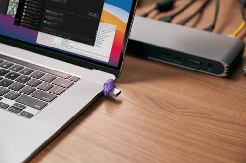 Kingston-Technology-DataTraveler-microDuo-3C-Chiavetta-USB-64Gb-Acciaio-Inossidabile-Porpora