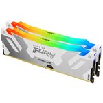 Kingston Technology FURY 32GB 6000MT/s DDR5 CL32 DIMM [Kit of 2] Renegade RGB White XMP (Kingston FURY Renegade RGB - DD