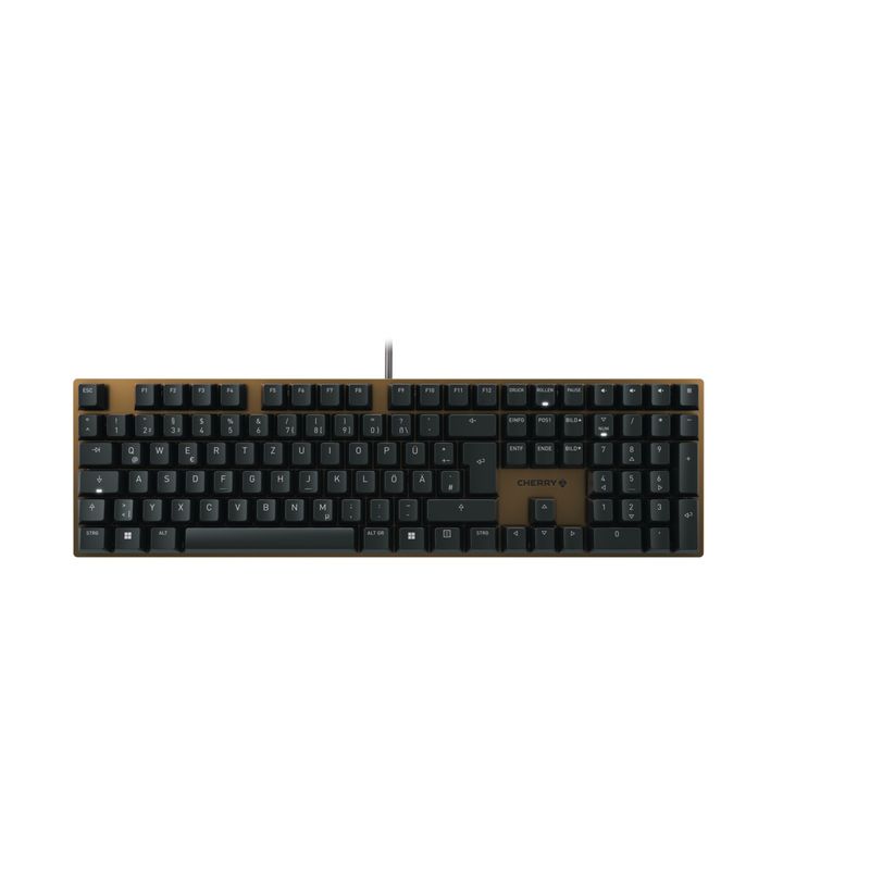 CHERRY-KC-200-MX-tastiera-USB-QWERTZ-Tedesco-Nero-Bronzo