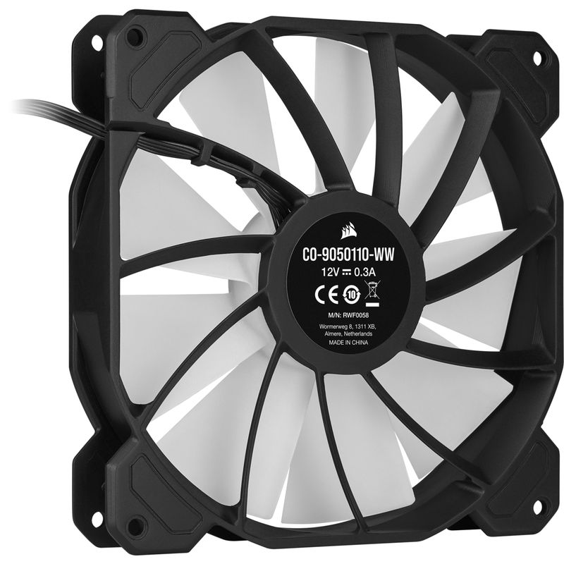 Corsair-SP140-RGB-ELITE-Case-per-computer-Ventilatore-14-cm-Nero-1-pz--Corsair-iCUE-SP140-ELITE-Performance-14cm-PWM-RGB