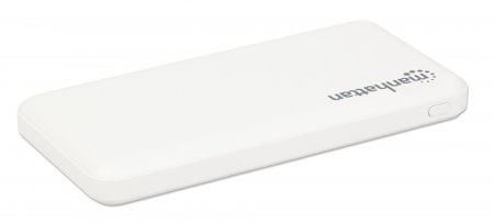 Manhattan-406277-batteria-portatile-Polimeri-di-litio--LiPo--10000-mAh-Bianco--Power-Bank-10000-mAh-Output--2x-USB-A--