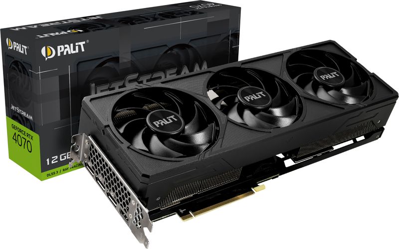 Palit-NED4070019K9-1047J-scheda-video-NVIDIA-GeForce-RTX-4070-12-GB-GDDR6X--Palit-RTX4070-JetStream-PCIe4-12GB-DDR6X-