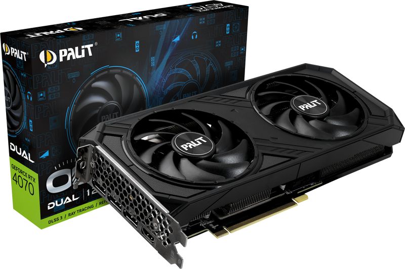 Die-GeForce-RTX-4070-Dual-OC-ist-mit-einem-eleganten-Finish-versehen.-Mit-zwei-großen-Luftern-und-einer-breiten-Offnung-