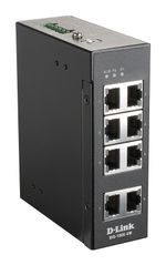 Switch-unmanageable-IndustrialeA 8-Ports-10-100---Formato-Rail-DIN