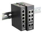 Switch-unmanageable-IndustrialeA 8-Ports-10-100---Formato-Rail-DIN