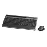 Hama KMW-600 Plus tastiera Mouse incluso Ufficio RF senza fili + Bluetooth QWERTZ Tedesco Antracite, Nero