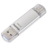 Hama C-Laeta unità flash USB 256 GB USB Type-A / USB Type-C 3.2 Gen 1 (3.1 Gen 1) Argento