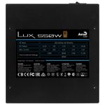 Aerocool-Lux-550-Fonte-alimentare-550W-ATX-2.4---PFC-attivo---Ventola-silenziosa-120mm