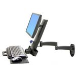 Ergotron 200 Series Combo Arm supporto da tavolo per Tv a schermo piatto 61 cm (24") Parete Nero