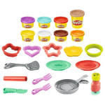 Play-Doh Set per i pancake, per bambini dai 3 anni in su, con 8 colori, 14 componenti